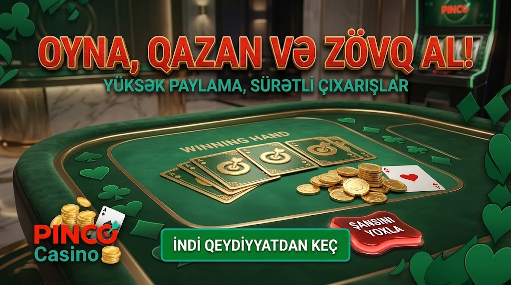 Pinco casino bonus şərtləri detalları